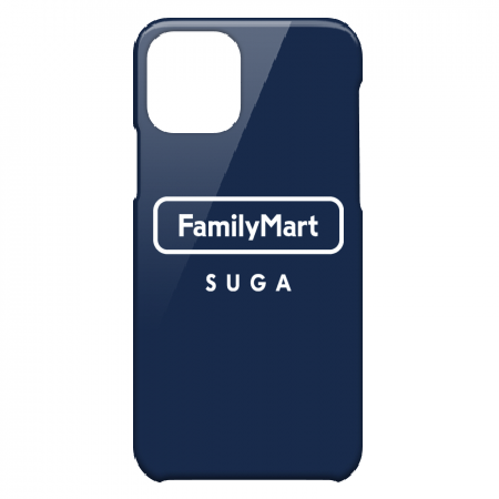 iPhone hard cover case [FamilyMart_SUGA pattern] 